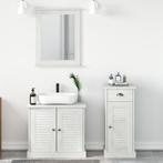 vidaXL Badkamermeubel Set met lade met plank 3 pcs Bruin, Huis en Inrichting, Badkamer | Badkamermeubels, Verzenden, Nieuw