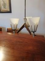 Lampe à suspendre - Bois, laiton, verre - Et il est