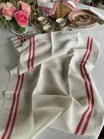 Late Napoleon III, linnen theedoeken met B.L. initialen. -, Antiek en Kunst, Antiek | Tapijten, Tafelkleden en Textiel