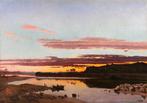 Paul Saïn (1853-1908) - Sunset on the Rhône river near