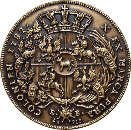 Pologne. Silver Medal Thaler 1782, King Stanisaw August, Postzegels en Munten, Munten | Europa | Niet-Euromunten