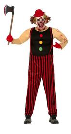 Killer clown Halloween Kostuum Heren Rood, Nieuw, Verzenden