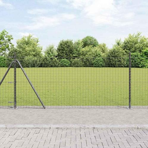 vidaXL Hekpalen met Basisplaten - 26 stuks, Ø32 mm, 110 cm,, Tuin en Terras, Palen, Balken en Planken, Nieuw, Verzenden