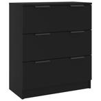 Zwart Dressoir 60x30x70 | Retour Deal | Kwaliteit voor ee..., Verzenden, Nieuw, 50 tot 100 cm, Met lade(s)