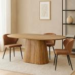 Mangohouten Eettafel Mick capsule 180×90 cm, Verzenden