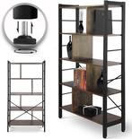 MIADOMODO® Boekenkast - met 4 niveaus, 79x30x155cm, stalen f, Huis en Inrichting, Verzenden, Nieuw