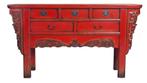 Fine Asianliving Console Chinoise Rouge L160xP45xH90cm