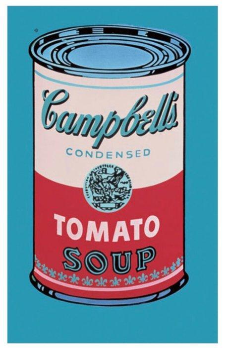 Andy Warhol - “Campbells Soup Can, 1965 (pink & red)”. -, Antiquités & Art, Art | Dessins & Photographie