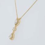 Halsketting - 14 karaat Geel goud - 0.99ct. tw. Diamant, Handtassen en Accessoires, Nieuw