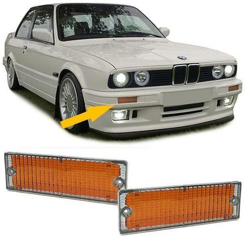Knipperlicht Glazen BMW 3 Serie E30 Oranje / Smoke B3097, Autos : Pièces & Accessoires, Éclairage