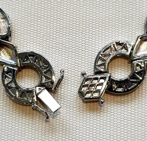 Halsketting - 18 karaat Witgoud - 9.50ct. tw. Diamant, Handtassen en Accessoires, Kettingen
