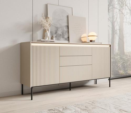 Meubella Dressoir Timoteo beige 170 cm, Huis en Inrichting, Kasten | Dressoirs, 25 tot 50 cm, Nieuw, 150 tot 200 cm, Verzenden