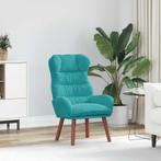 vidaXL Ontspanningsstoel Turquoise 69 x 74 x 93 cm Fluweel, Huis en Inrichting, Verzenden, Nieuw