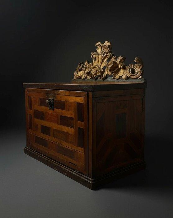 Archiefkast - Satijnhout - Een mooi marqueteriekastje, Antiek en Kunst, Antiek | Meubels | Stoelen en Sofa's