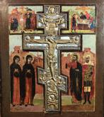 Icoon - Kruisiging van Christus - Brons, Hout