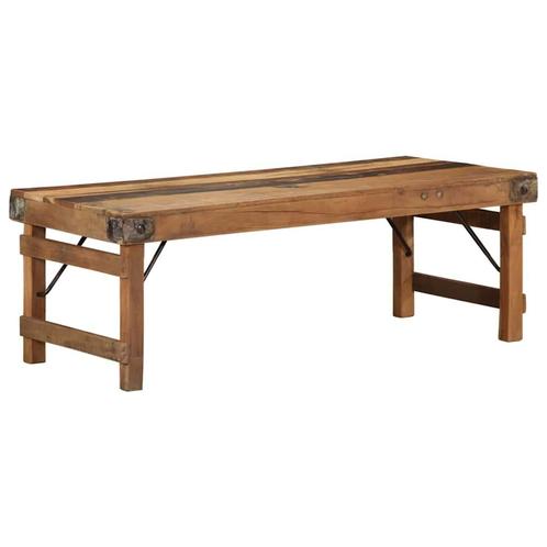 vidaXL Salontafel Bruin 110 x 55 x 40 cm massief gerecycled, Huis en Inrichting, Tafels | Salontafels, Nieuw, Verzenden
