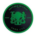 Tsjaad. 5000 Francs 2024 1 oz Chad Cannabis Cyber Green