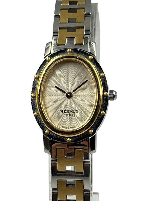 Hermès - Clipper Ovale Two Tone - CO1.520 - Dames -, Handtassen en Accessoires, Horloges | Heren