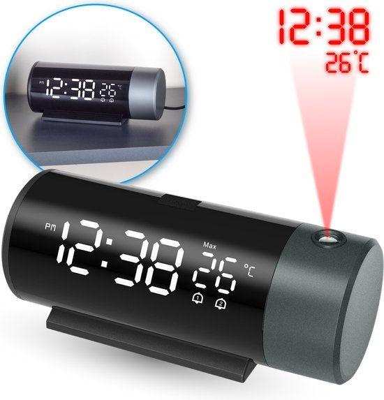 2dekans | Nuvance Digitale Wekker met Projectie – Dubbel, Huis en Inrichting, Lampen | Overige, Ophalen of Verzenden