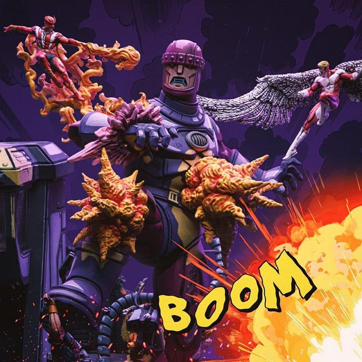 Marvel Demi Art Scale Statue 1/20 X-Men Danger Room Diorama, Verzamelen, Film en Tv, Ophalen of Verzenden