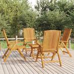 vidaXL Salon de jardin 5 pcs bois massif de teck, Jardin & Terrasse, Verzenden, Neuf, Salons de jardin