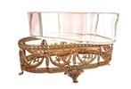 Jardinière - Verguld brons - Planter brons/glas
