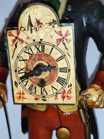 Horloge de table en forme de colporteur - J.V.E - Fer,