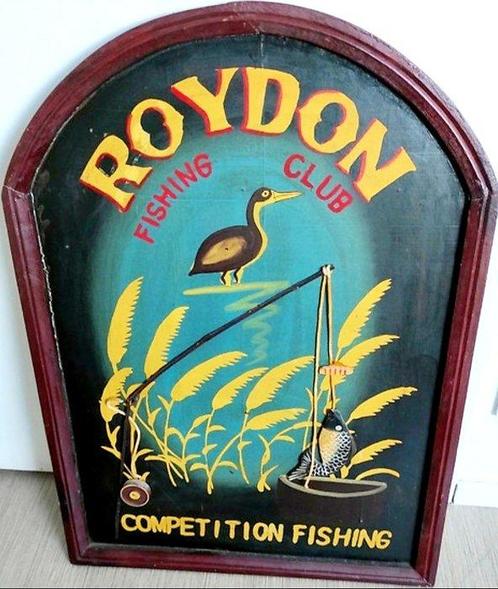 Reclamebord (3) - Hout, Antiek en Kunst, Curiosa en Brocante