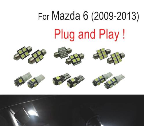 Kit 7 Ampoules Led Intérieur Pour Mazda 6 09-13, Auto-onderdelen, Verlichting, Verzenden