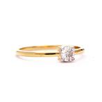 Ring - 18 karaat Geel goud - 0.27ct. tw. Diamant, Handtassen en Accessoires, Ringen, Nieuw