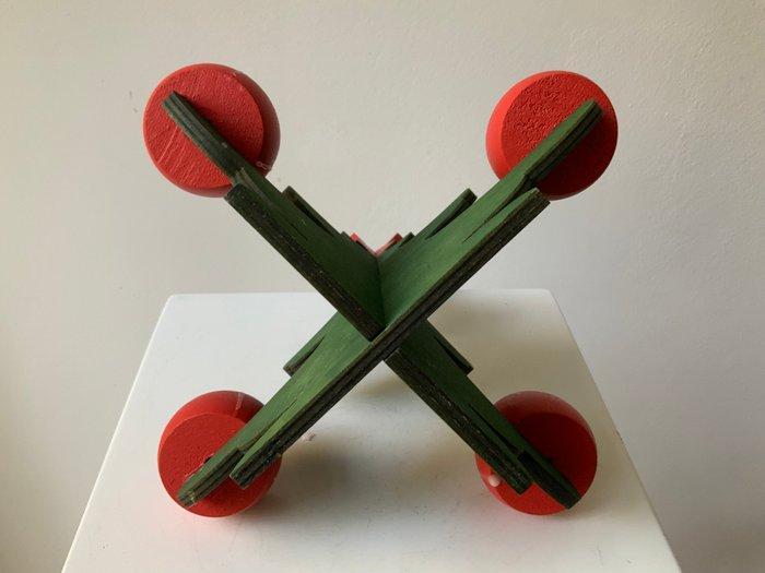 Erzgebirge - Kerstdecoratie - kerstboom - Hout - voor 4, Diversen, Kerst