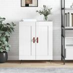 vidaXL Dressoir 69,5x34x90 cm bewerkt hout hoogglans wit, Huis en Inrichting, Verzenden, Nieuw