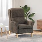 vidaXL Eigentijdse Fauteuil Donkergrijs Stof en Hout, Huis en Inrichting, Fauteuils, Verzenden, Nieuw