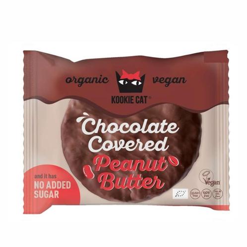 BIO-Cookie Choco & Pindakaas - Kookie-Cat (50 gr), Sport en Fitness, Gezondheidsproducten en Wellness, Ophalen of Verzenden
