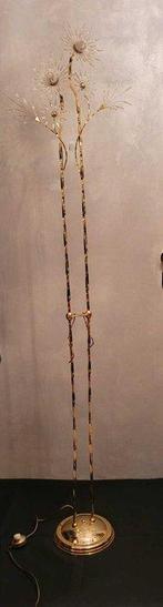 Hollywood Regency - Lampadaire colonne - laiton plaqué or -