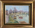 Henri Stenn (1903-1993) - Aan de oever van de Marne, Antiek en Kunst, Kunst | Schilderijen | Klassiek