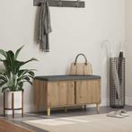 vidaXL Hallenbank met kussen met opslag Artisan Eiken 80 x, Huis en Inrichting, Verzenden, Nieuw