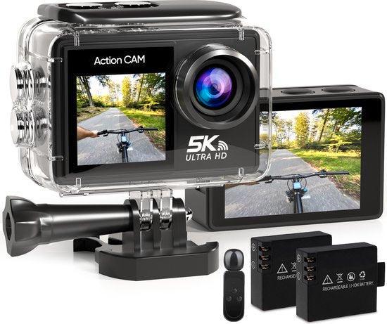 2dekans | Strex Action Camera 5K 50MP - 60FPS / 30M, Audio, Tv en Foto, Videobewaking, Ophalen of Verzenden