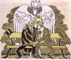 Spotprent Samenwerking tussen gelovige politici bij kabin..., Antiek en Kunst, Verzenden