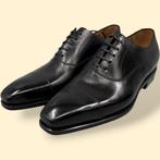 Paolo Scafora-UK6.5-Black-Oxford-Toecap - Veterschoenen -