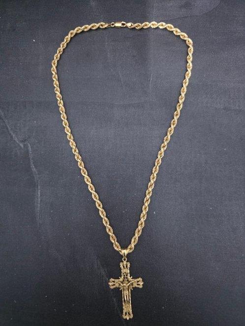 Ketting met hanger - 18 karaat Geel goud - Gouden, Handtassen en Accessoires, Antieke sieraden
