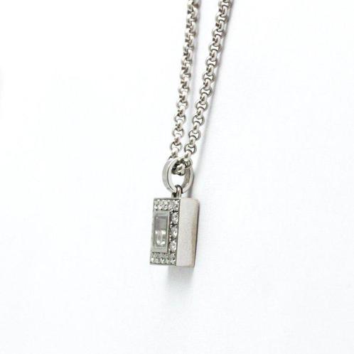Chopard - Collier avec pendentif - 18 carats Or blanc, Handtassen en Accessoires, Antieke sieraden