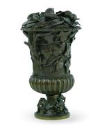 Urne - Bronze - Antique, orné de manière richement décorée, Antiek en Kunst