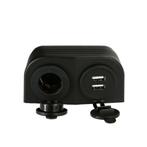 Opbouw USB adapter 2x + sigarettenaansteker met behuizing, Ophalen of Verzenden, Nieuw