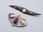 Brons, Twee Amsterdamse School Broches - 2-delige, Antiek en Kunst