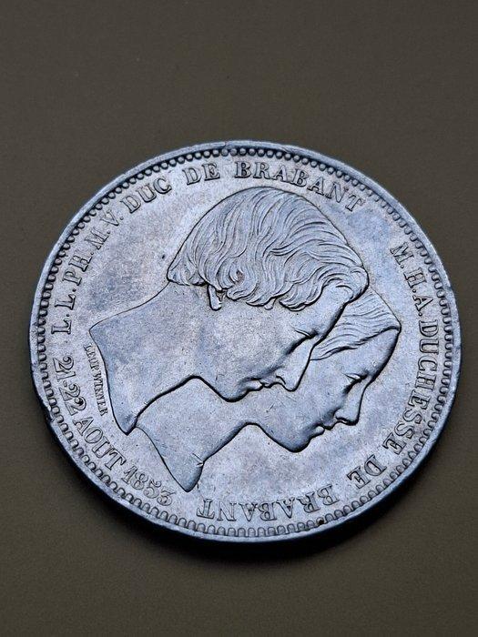 België. Leopold I. 5 Francs 1853 (Type Marriage), Postzegels en Munten, Munten | Nederland