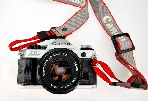 Canon AE-1 + FD 1,8/50mm, Audio, Tv en Foto, Fotocamera's Analoog