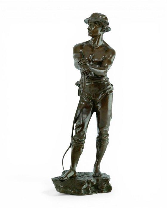 Charles Octave Levy (1840-1899) - Statue, Le Faneur - 43 cm, Antiquités & Art, Curiosités & Brocante