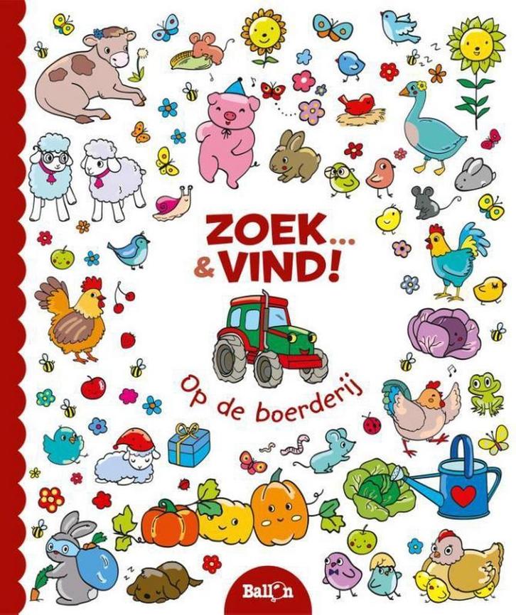 Op de boerderij / Zoek... en vind! / 0 9789463077088, Livres, Livres pour enfants | 0 an et plus, Envoi