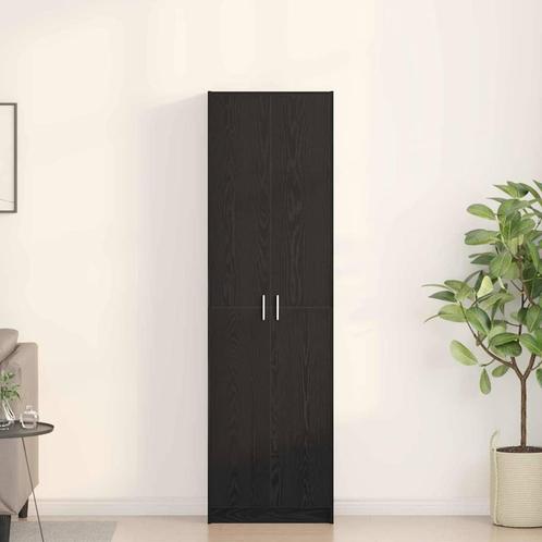 vidaXL Kledingkast met plank Zwart eiken 55 x 25 x 189 cm, Huis en Inrichting, Kasten | Kleerkasten, Nieuw, Verzenden